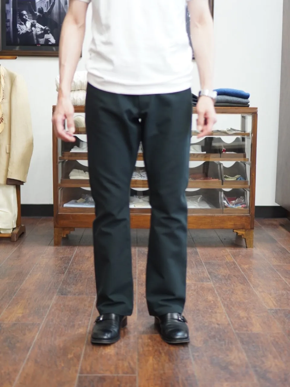 型紙作製からご注文いただいたパンツが仕上がりました✨